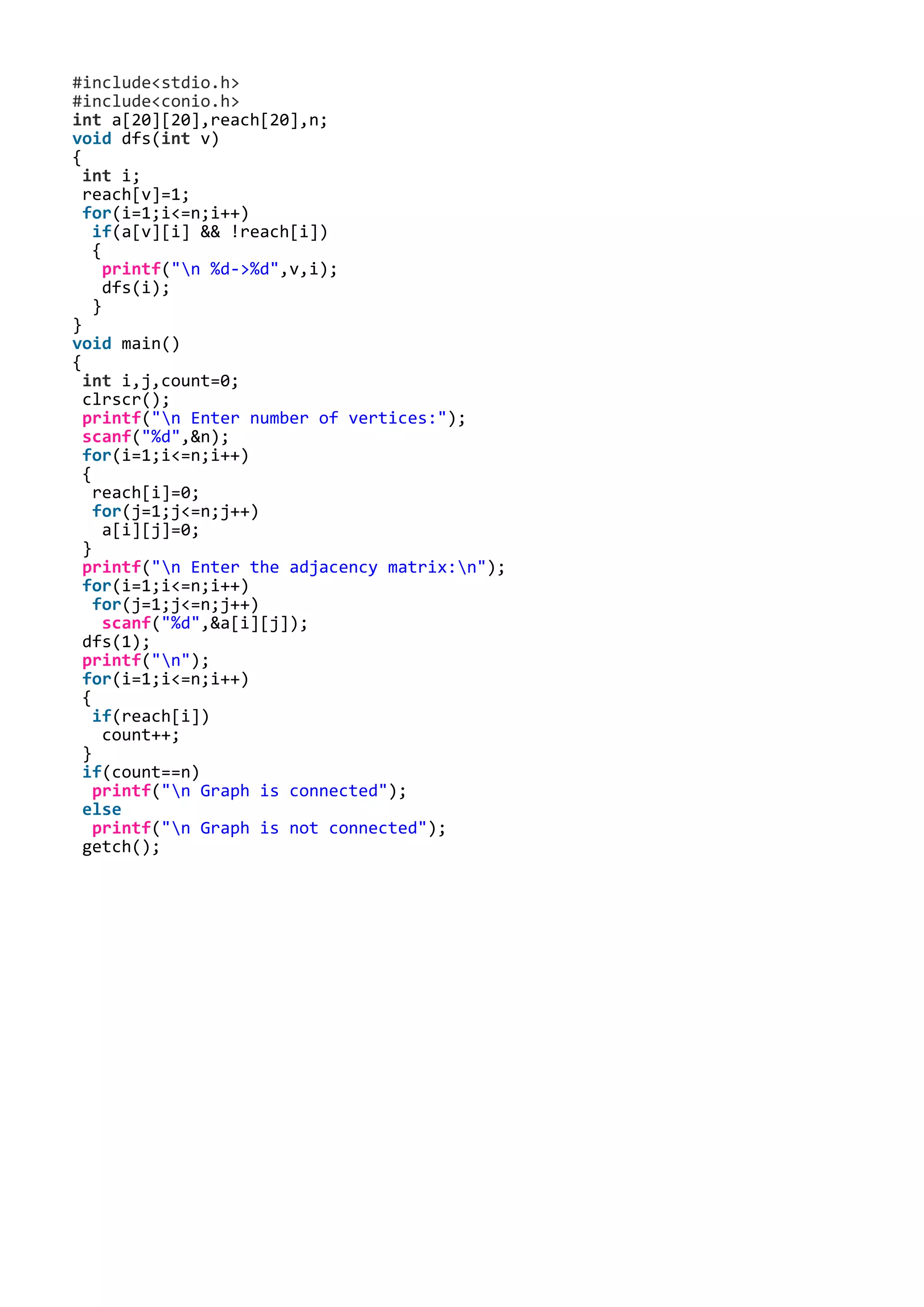 Dfs implementation in c | PDF