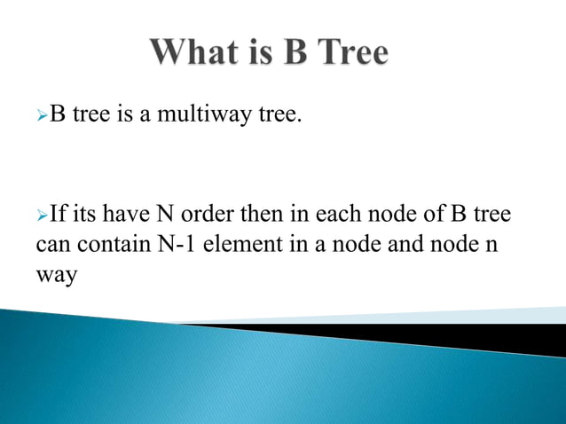 B tree (computer Science) | PPT