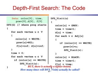 Depth First Search ( DFS ) | PPT