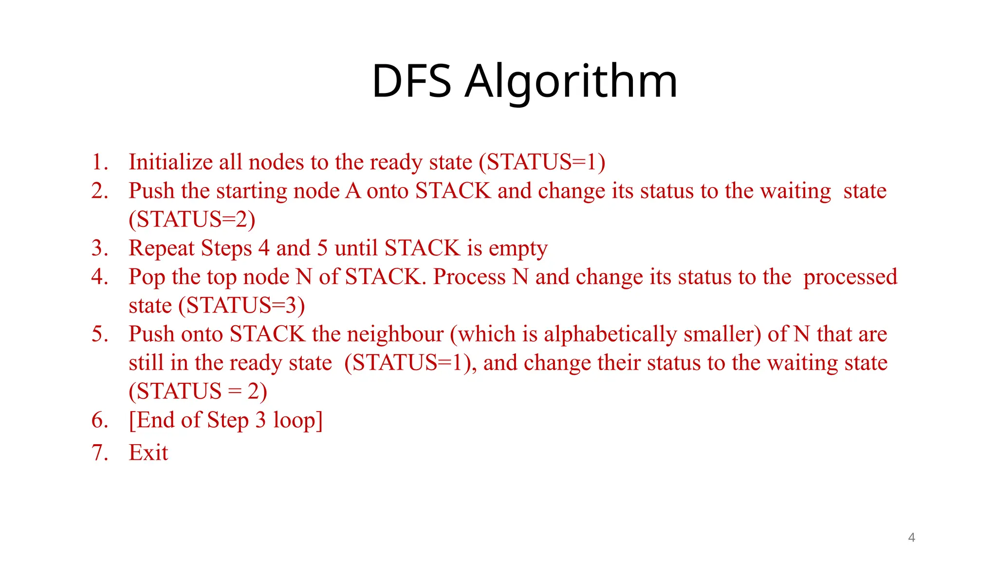 Depth First Search and Breadth First Search | PPT