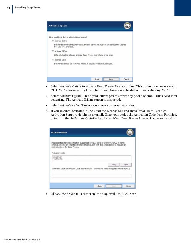Deep Freeze Standard User Guide