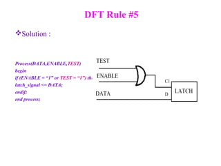 Test Pattern Dft DFT Rules, set of rules with illustration | PDF