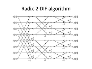 Radix-2 DIF algorithm
 