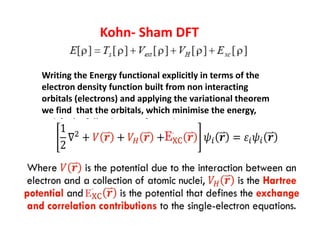Density functional theory introductory material | PDF