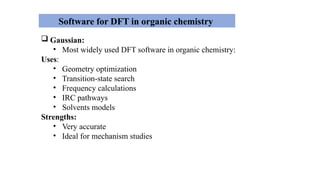 Comprehensive Overview of Density Functional Theory (DFT) in Organic ...
