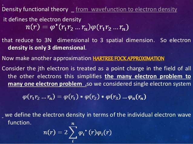 Density Functional Theory Examples – CFIN