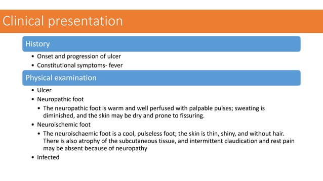 DIABETIC FOOT ULCER | PPTX | Foot Health | Diseases and Conditions