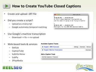 YOUTUBE Tricks|Customize The Embed Code
•   Turn off Title & Ratings
     –   &showinfo=0
•   Turn off Search
     –   &sh...