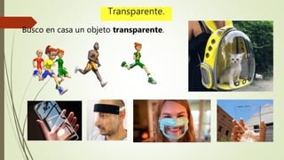 Comportamiento de los objetos según la luz. | PPTX
