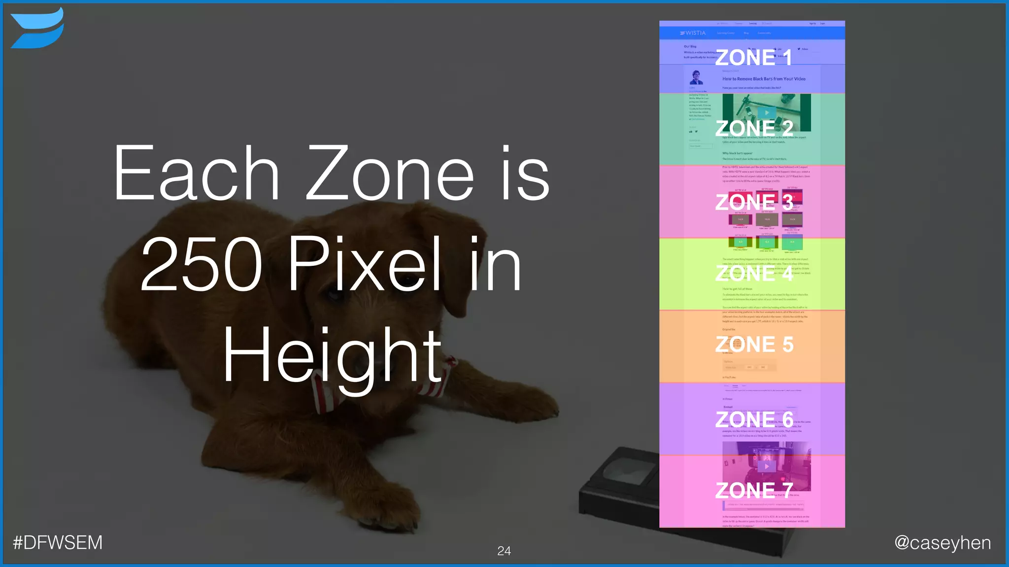 24#DFWSEM @caseyhen
Each Zone is
250 Pixel in
Height
 