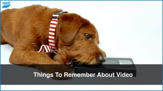 Things To Remember About Video
4
 