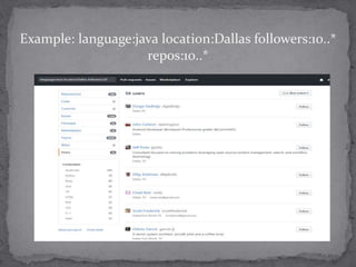 GitHub & Stack Overflow Recruiting | PPTX
