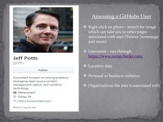 GitHub & Stack Overflow Recruiting | PPTX