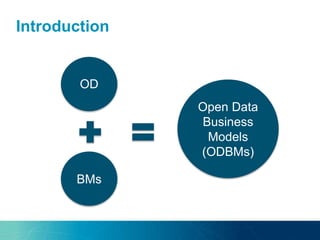 Introduction
BMs
Open Data
Business
Models
(ODBMs)
OD
 