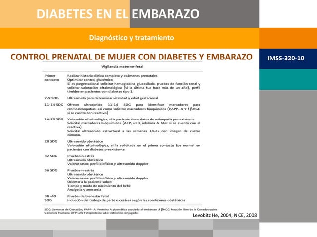 GPC IMSS-320-10 Diabetes en el Embarazo | PPT