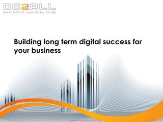 Building long term digital success for your business 