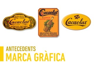 MARCA GRÀFICA
ANTECEDENTS
 