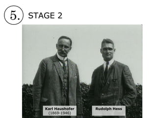 5. STAGE 2
Karl Haushofer
(1869-1946)
Rudolph Hess
 