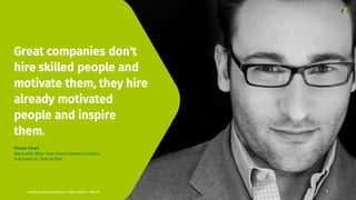 nextMedia.Lecture Arbeiten 4.0 - Robert Neuhann - XING AG 2
Great companies don't
hire skilled people and
motivate them, they hire
already motivated
people and inspire
them.
Simon Sinek
Start with Why: How GreatLeaders Inspire
Everyone to Take Action
 
