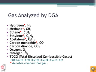 dga analysis presentation in transformer maintenance | PDF