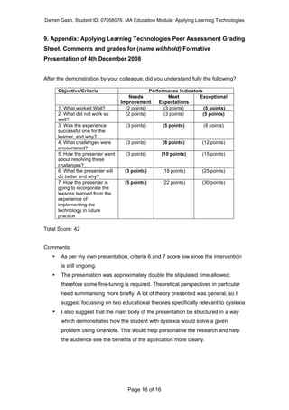 Learning Technology Research Project | PDF