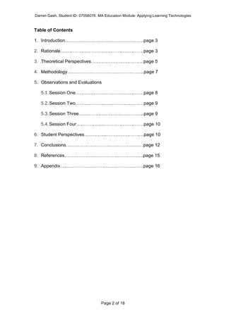 Learning Technology Research Project | PDF