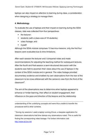 Learning Technology Research Project | PDF