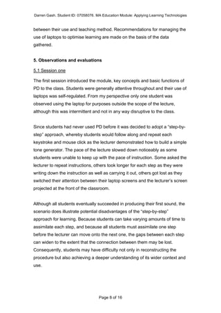 Learning Technology Research Project | PDF
