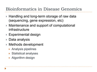 Bioinformatics in Gene Research | PPTX