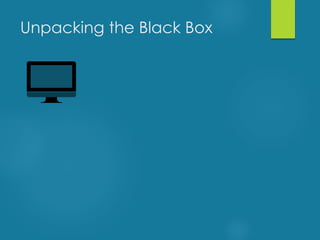 Unpacking the Black Box
 