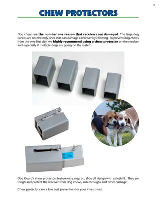 dog chewing through fence