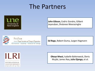 Overview of the Dairy Genetics East Africa (DGEA) project