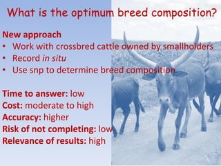 Overview of the Dairy Genetics East Africa (DGEA) project