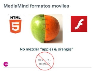 MediaMind formatos moviles




      No mezclar “apples & oranges”
 