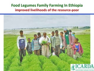 Food Legumes Family Farming In Ethiopia 
improved livelihoods of the resource-poor 
 