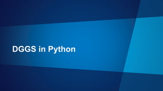 DGGS & Python @ GeoPython 2017 | PPTX