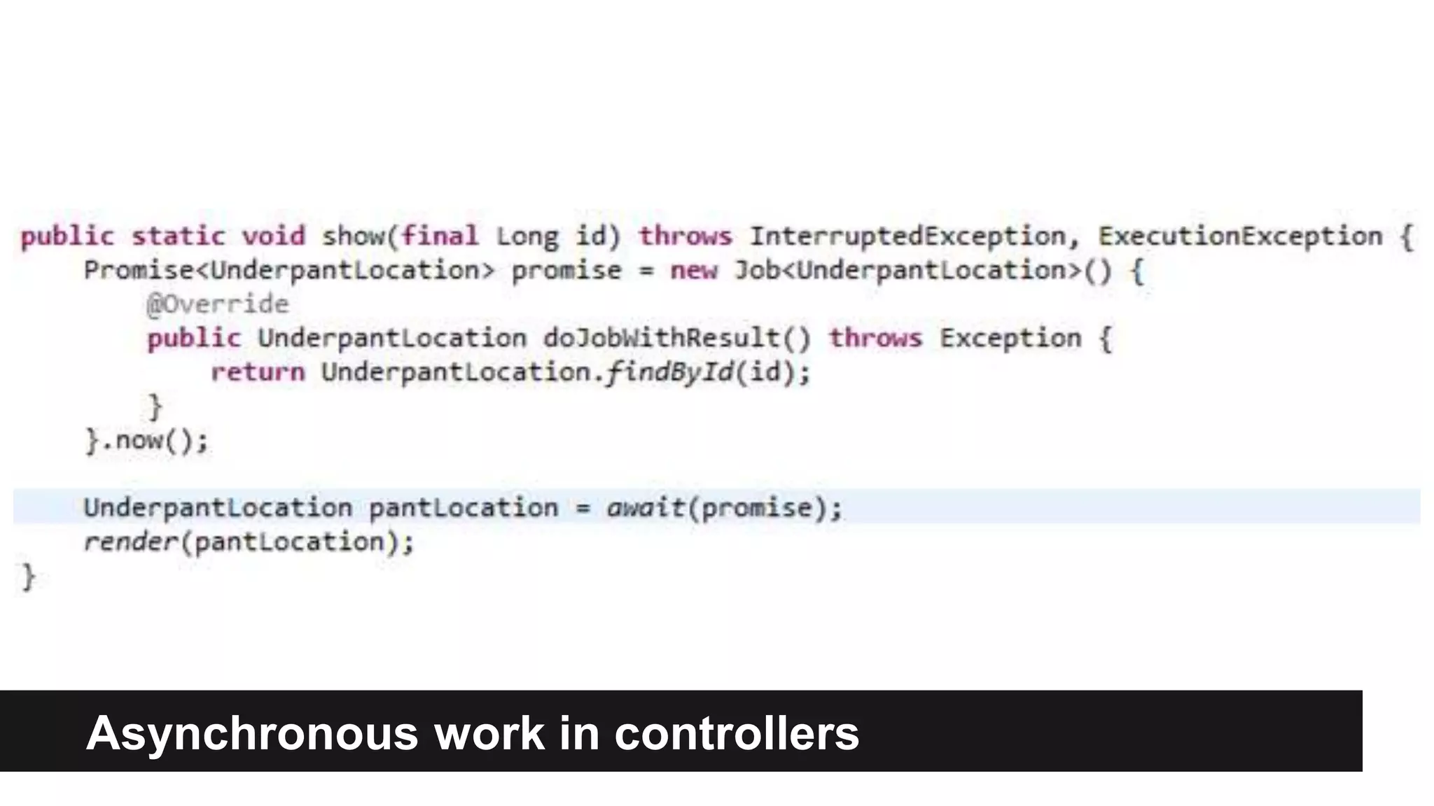 Asynchronous work in controllers
 