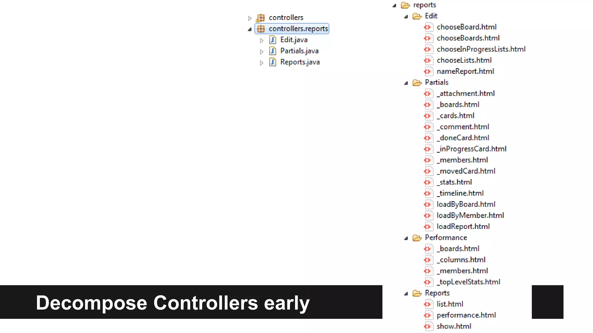 Decompose Controllers early
 