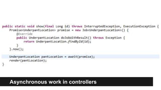 Asynchronous work in controllers
 