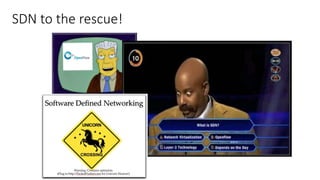 SDN to the rescue!
 