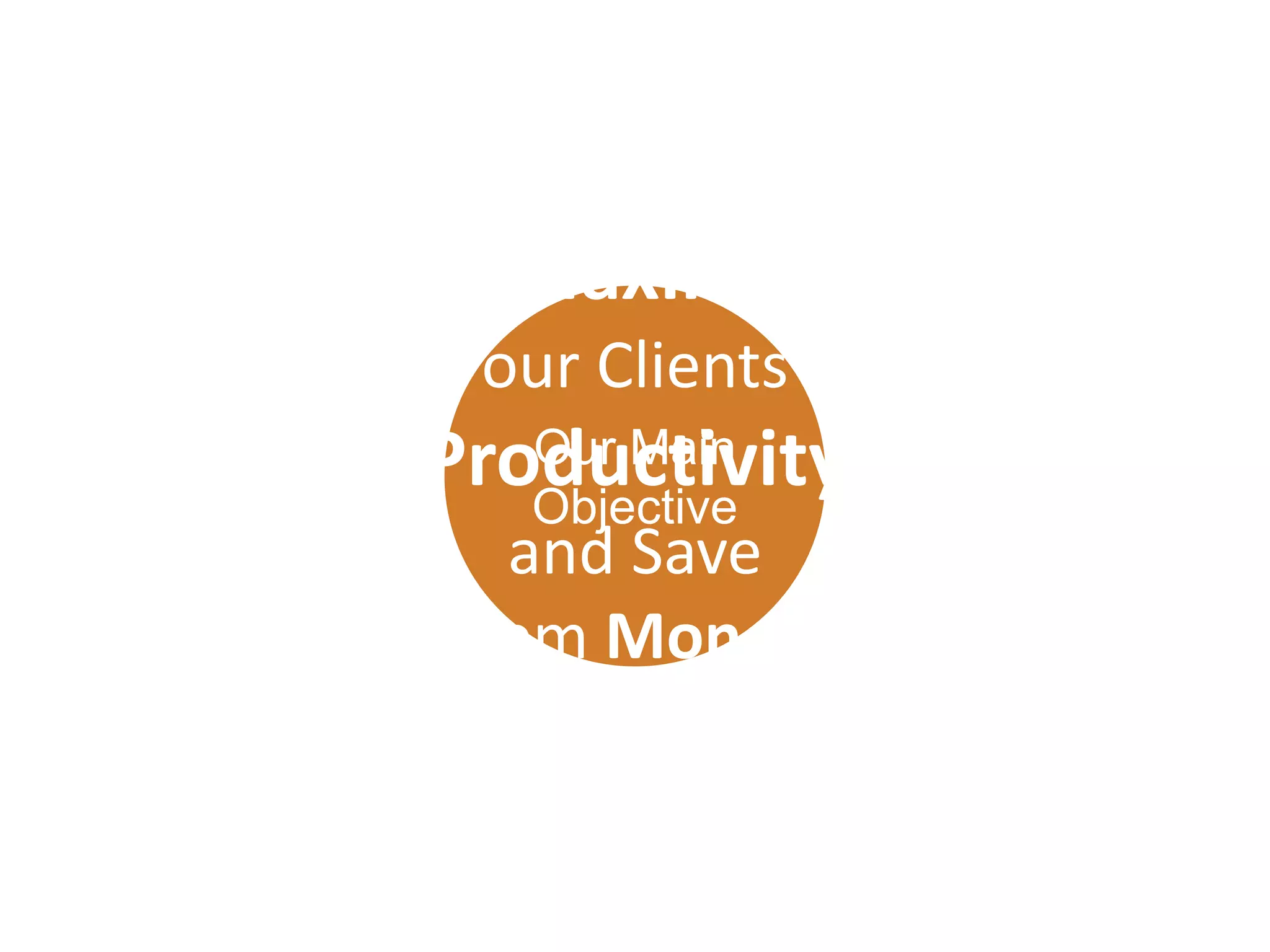 To Maximize
  our Clients
Productivity
   Our Main
   Objective
  and Save
them Money!
 