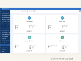 Interactive Grid Cookbook
 