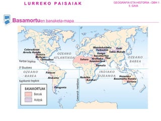 Basamortu en banaketa-mapa 