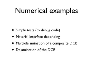 Interface cohesive elements for fracture modeling | PDF