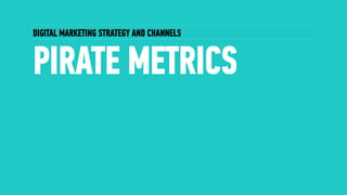 DIGITAL MARKETING STRATEGY AND CHANNELS
PIRATE METRICS
 