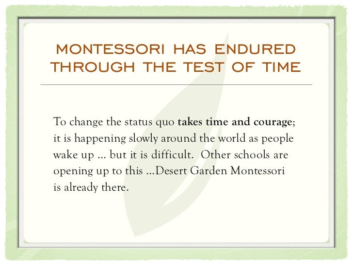Education In Crisis Solutions From Desert Garden Montessori