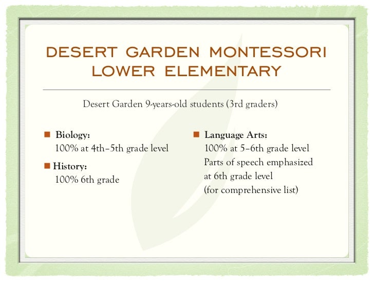 Education In Crisis Solutions From Desert Garden Montessori