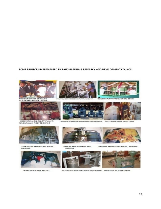 RAW MATERIALS RESEARCH AND DEVELOPMENT COUNCIL(RMRDC) DIRECTOR GENER…