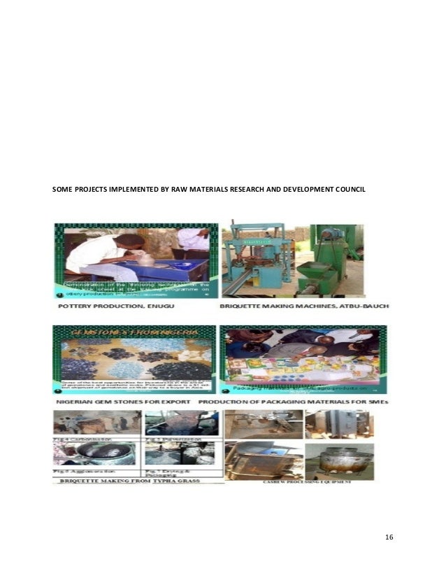 RAW MATERIALS RESEARCH AND DEVELOPMENT COUNCIL(RMRDC) DIRECTOR GENER…