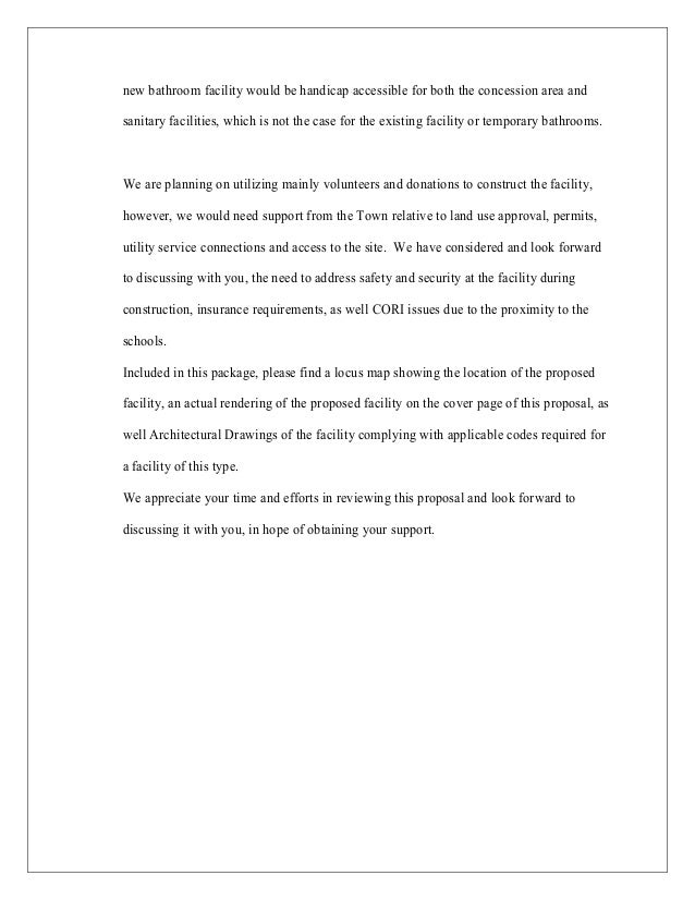 Concession Stand Proposal